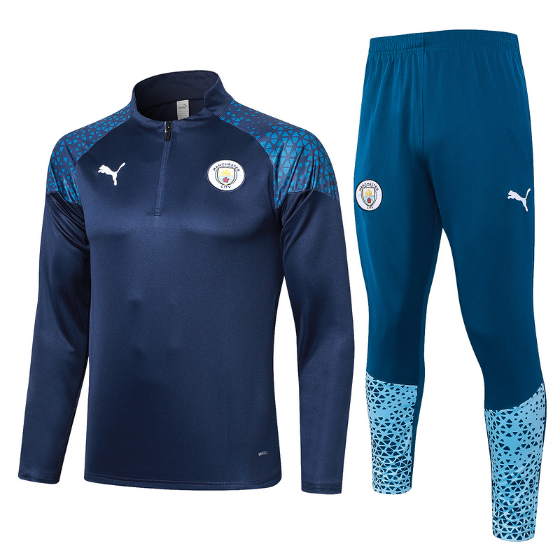AAA Quality Manchester City 23/24 Tracksuit - Dark Blue